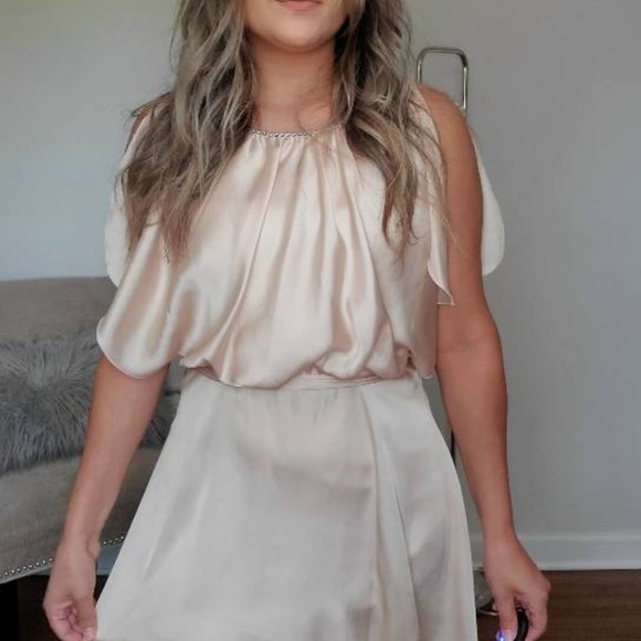 Pearl Pink Satin Dress - Picture 5 of 16